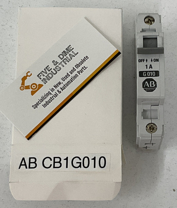 Allen Bradley 1492-CB1G010 Ser. B Din Mount Circuit Breaker 1 Amp