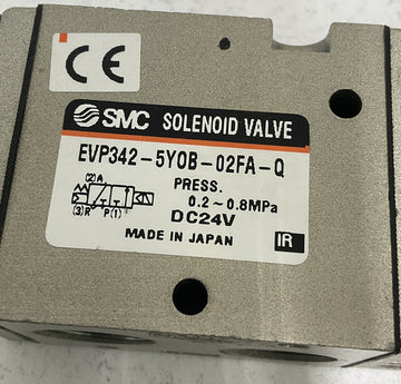SMC EVP342-5Y0B-02FA-Q Solenoid Valve 24VDC - 0