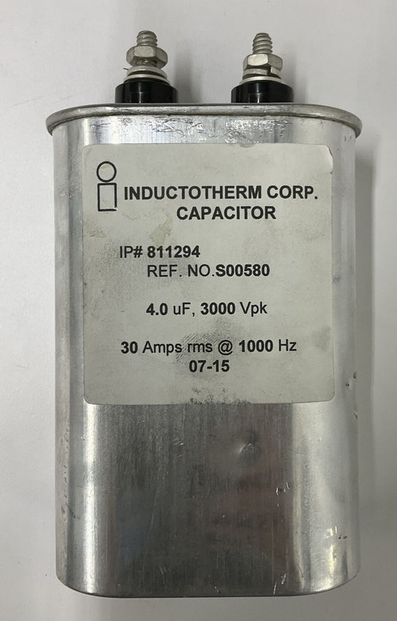 Inductotherm Corp. IP#811294 Capacitor 4.0 µF 3000 VPK