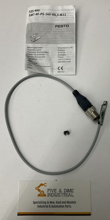 Festo SMT-8F-PS-24V-K0 3-M12 525900 Proximity Sensor Switch