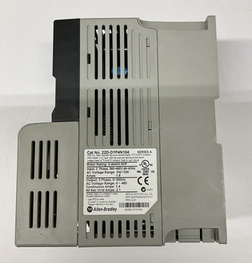 Allen Bradley 22D-D1P4N104 Powerflex 40 0.5HP Motor Drive - 0