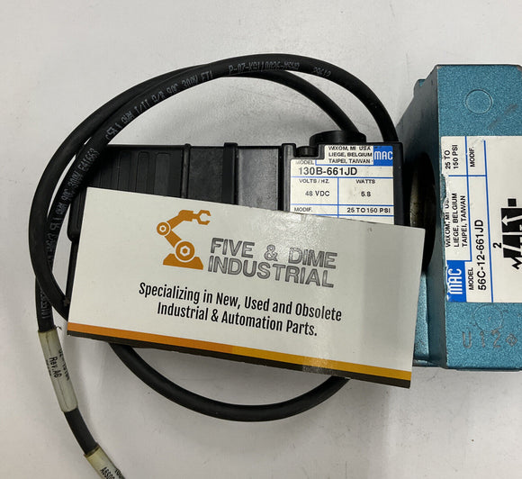 Mac 56C-12-661JD Proportional Valve 150 PSI with 130B-661JD 48VDC