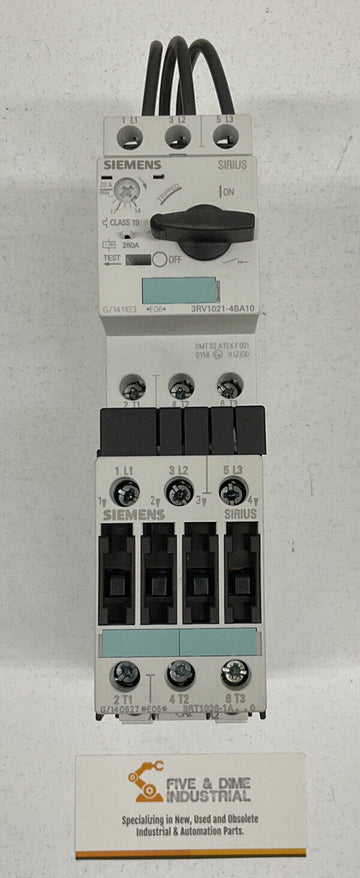 Siemens 3RA11254BD261AP6 Combination Motor Starter 3RV1021-4BA10 14 20A