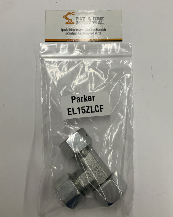 Parker EL15ZLCF El Swivel Nut Run Tee 2x15mm x M22-1.5