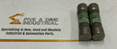 Bussmann Fusetron FNM-3 Lot of 2 Dual-Element Fuse 3A 250V-2