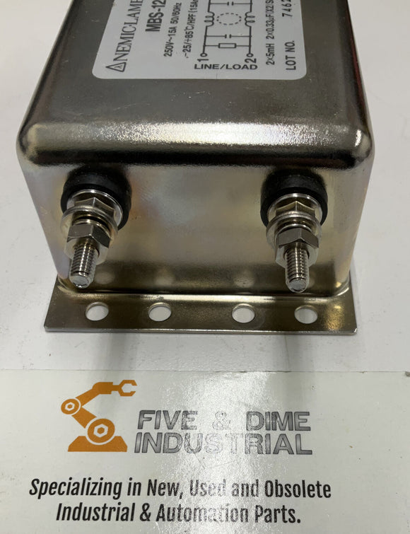 Nemic Lambda MBS-1215-22 Noise Filter 250 Vac 15A