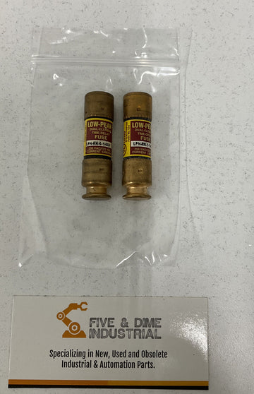 Bussmann Low-Peak Lot of (2) LPN-RK-1-1/4 SP Fuses