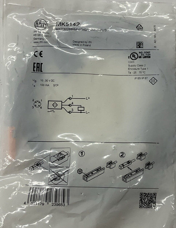 IFM Efector MK5142 Slot Cylinder Position Sensor Reed Switch