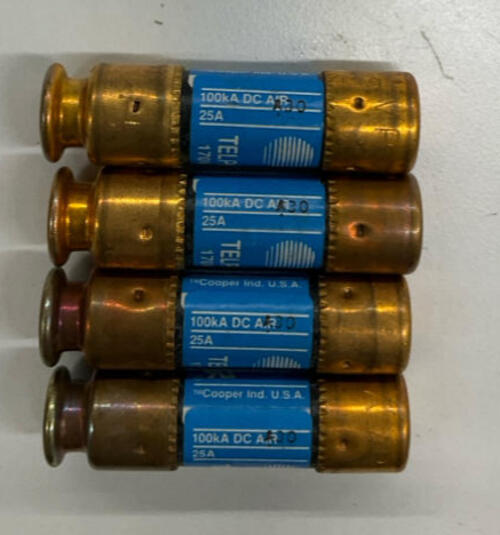 Bussmann WP92461L7 Telepower Fuse 25A, 170VDC Lot of 4 AT&T