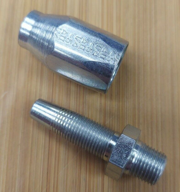 Eaton Aeroquip Male Pipe Reusable for SAE 100R5 Hose 412-2-5S.(2) Pcs.