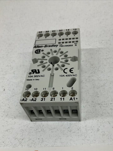 Allen Bradley 700-HN203 11-Pin Round Relay Socket - 0