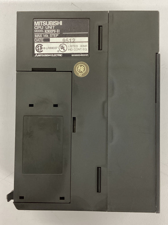 Mitsubishi A2ASCPU-S1 CPU PLC, 14k Step Processor w/ Key