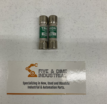 Bussmann FNQ-1 - 1A Lot of (2) Tron Time-Delay Cartridge Fuses 500V
