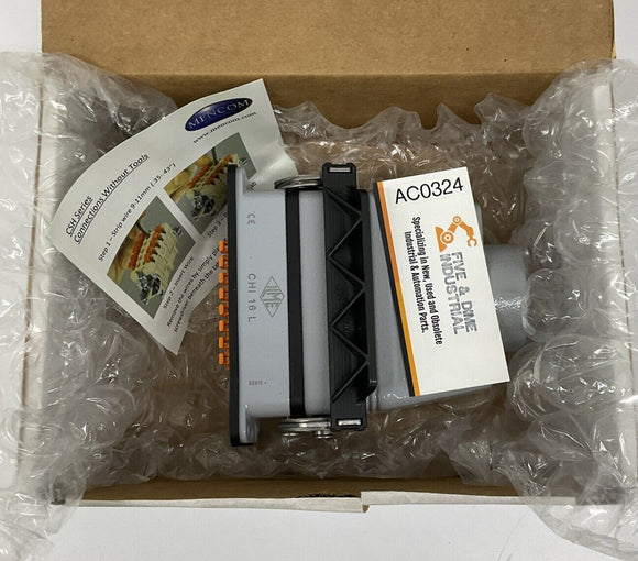 Mencom MQLS-16IVA40 16-Pole Rectangular Connector Kit M40, Single Latch