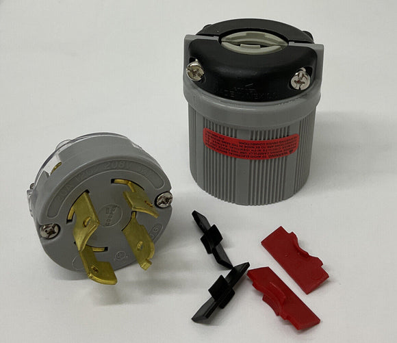 Cooper Arrow Hart Locking Plug Gray 20A/4P/4W