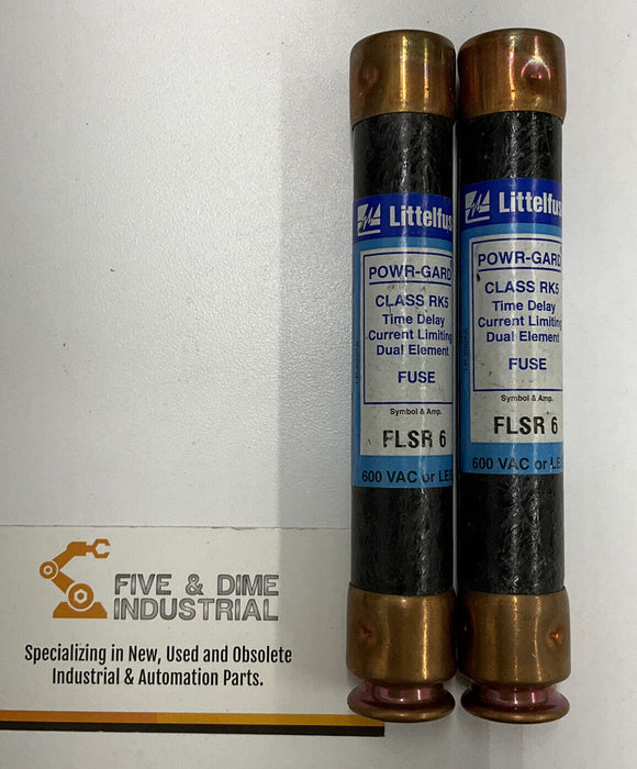 Littelfuse FLSR-6 Fuse 6A 300V Lot of 2