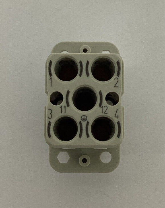 Harting 09120063141 / Han-Q4/2-F Heavy Duty Power Blank Connector Insert