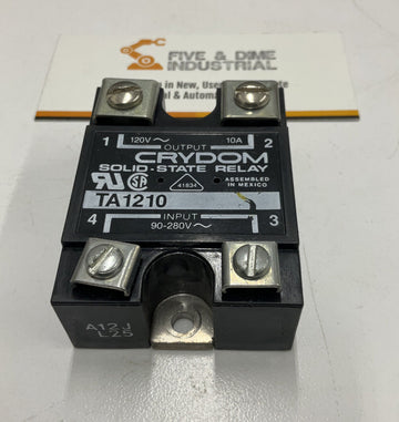 Crydom TA1210 Solid State Relay IN 90-280 Vac Out 120 Vac - 0