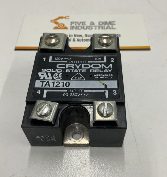 Crydom TA1210 Solid State Relay IN 90-280 Vac Out 120 Vac