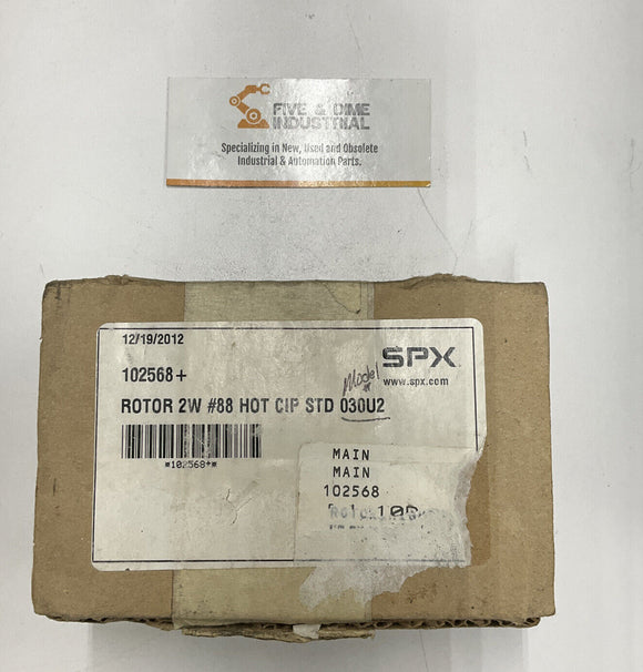 SPX Waukesha 102568+ Rotor 2W H88 Hot cip STD 03U2