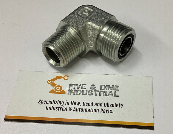 Parker 10-CLO-S 5/8"x 3/4-14 NptF Seal-Lok Orfs 90° Fitting
