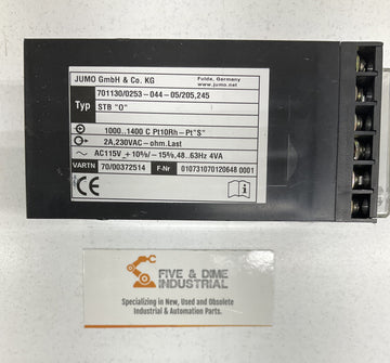 Jumo 701130/0253-044-02/206.245 Temperature Limiter 1000 14000 - 0