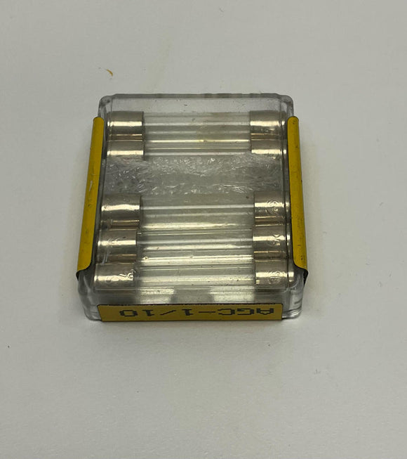 Cooper Bussmann  AGC-1/10  1/10-Amp Fuses 125/250 VAC 5-Pack