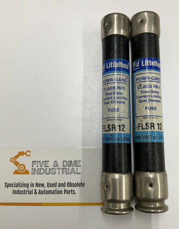 Littelfuse FLSR12 Lot of 2 12A 600V Time-Delay Dual Element - 0