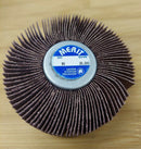 Merit Mini Flap Wheels 3" X 1" w/ 1/4" 20 Thread 80 Grit Box of (10)-3