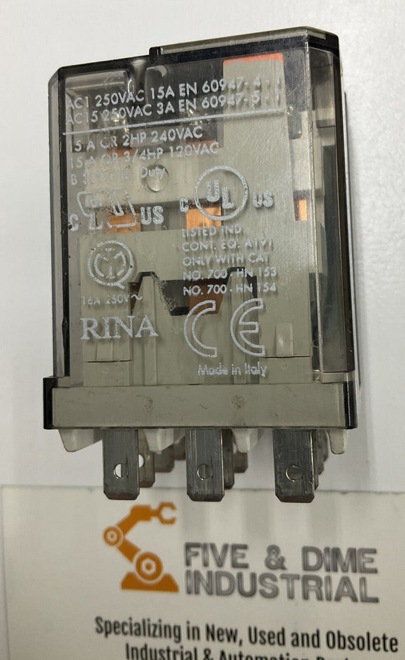 Allen Bradley 700-HA33Z24 Control Relay 10A 230VAC Ser E 24 VDC Coil