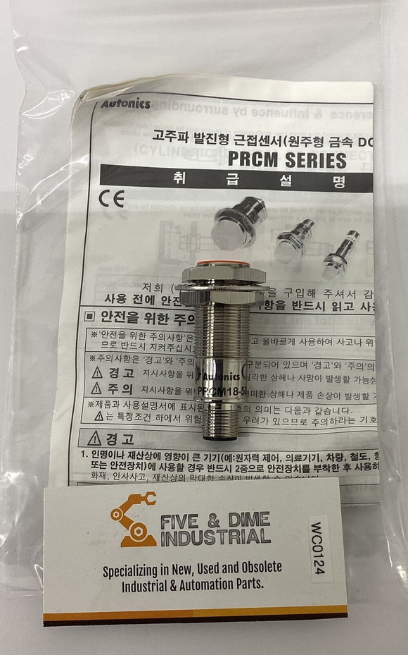 Autonics PRCM18-5DP Proximity Sensor 12-24 Vdc