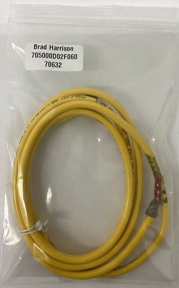 Brad Harrison 705000D02F060 / 70632 5Pin, Female, Straight Single-End 6 Ft Cable