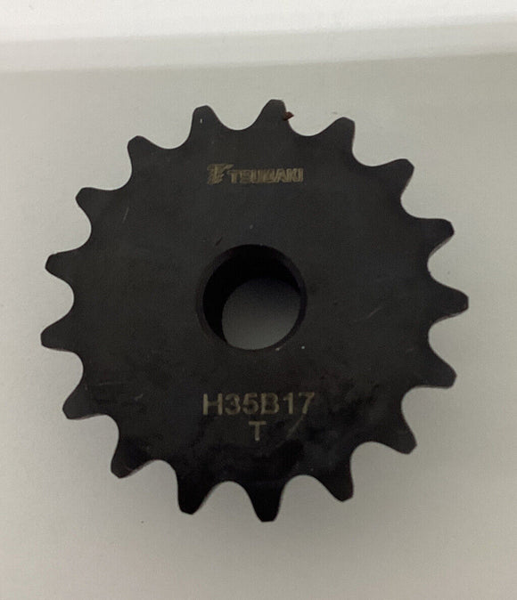 Tsubaki H35B17 Bore to Size Sprocket  1/2'' Bore  17 teeth