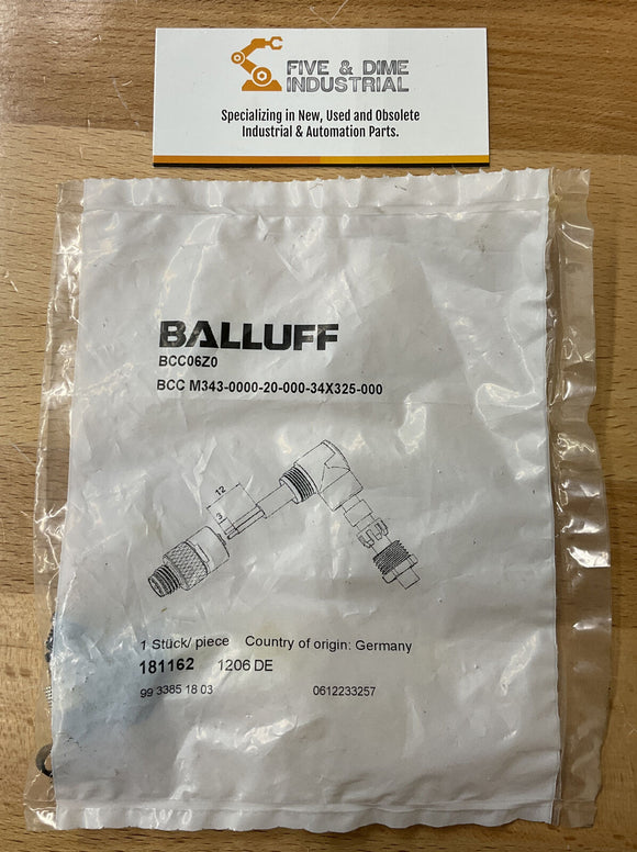 Balluff BCC M343--0000-20-000-34X325-000 Field Wireable Connector BCC06Z0