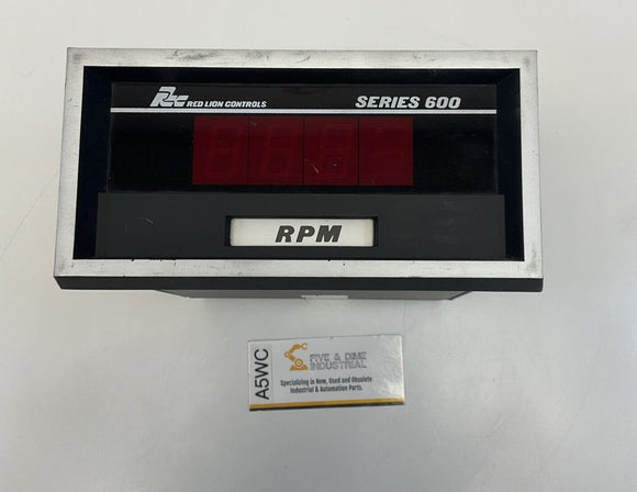 Red Lion Controls Series 600 Four Digit RPM Counter