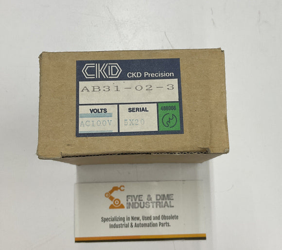 CKD AB31-02-3 New Solenoid Valve AC100V