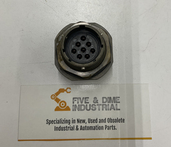 ITT Cannon KPSE07E16-8P w/c Jan Nut Receptacle 8 Pin Round