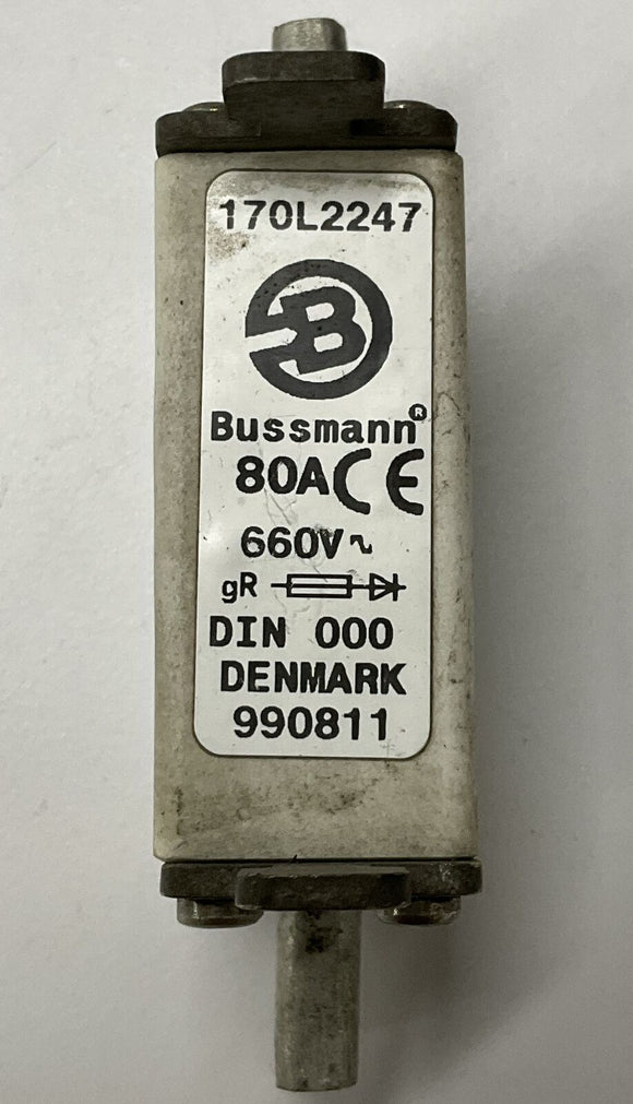 Bussmann 170L2247 80A 660V High Speed Square Body Fuse