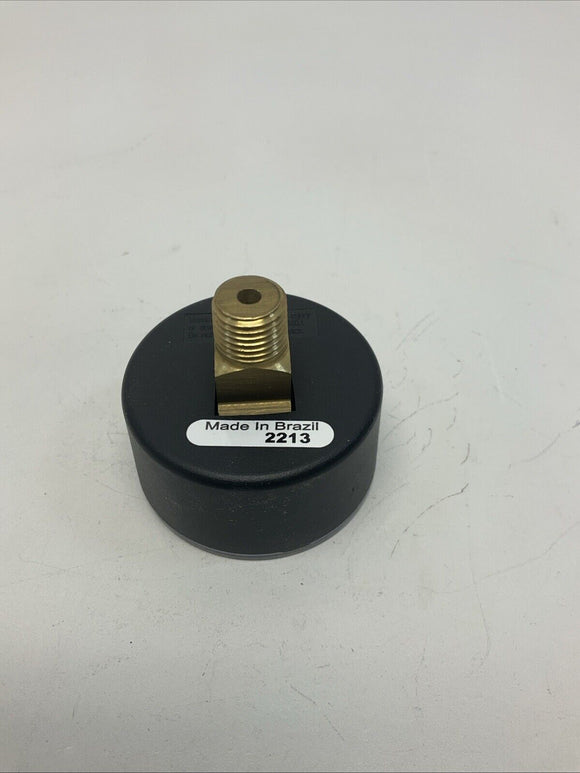 Ashcroft 20W1005PH-02B 2-1/2'' Steel Case Gauge 160PSI, 1/4'' NPT, Brass