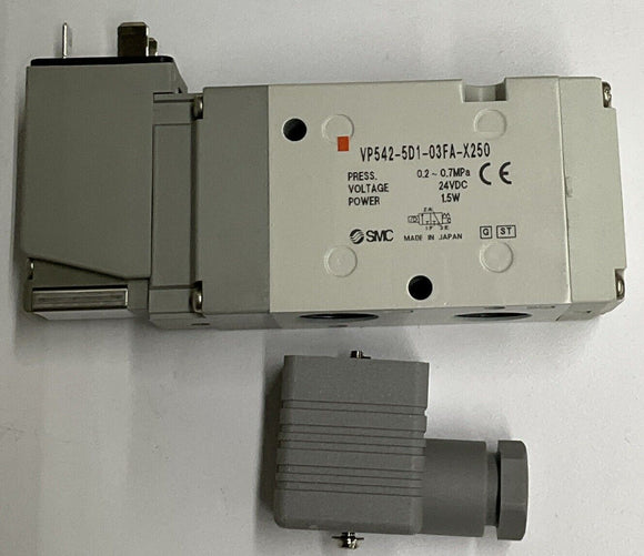 SMC VP542-5D1-03FA-X250 24 Vdc Solenoid Valve
