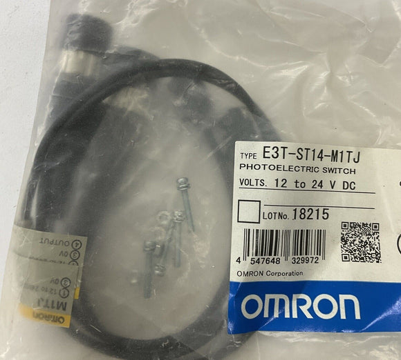Omron E3T-ST14-M1TJ Photoelectric Sensor Switch 12-24 VDC 0.3M