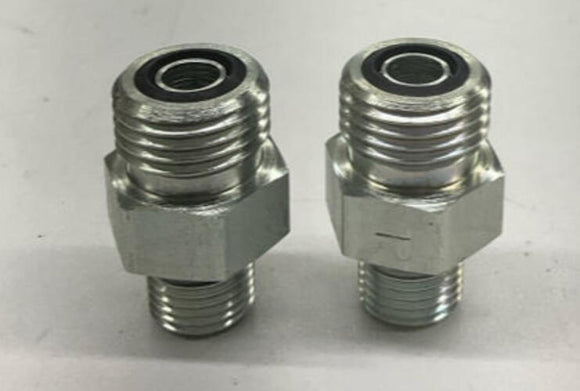 Parker 6-5-F50L0-5  3/8" x 1/2" Straight Seal-Lok Nipple 2-pack