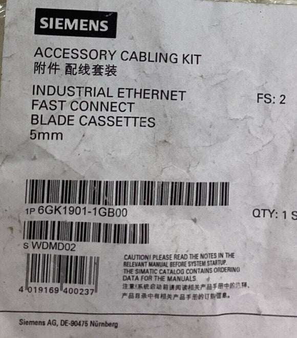Siemens 6GK1901-1GB00 Accessory Cabling Kit (Lot of 5)