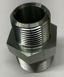 Parker 1-1/4x1 FF-S Hex Pipe Nipple 1"x1-1/4" Male NPT-6