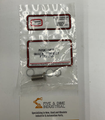 Clippard MJQC-VFT Quick Connect Fitting 10-32 Port 3/8 24 Thread