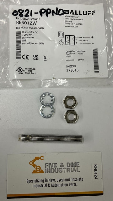 Balluff BES M08M1-PSC40B-S49G Inductive Sensor 10-30vdc Sense 4mm