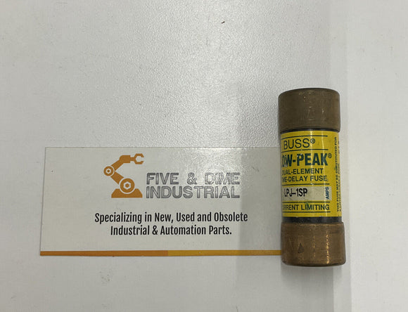 Buss Low-Peak LPJ-1SP Lot of (2) Dual Element Time Delay Fuse 1A 600V