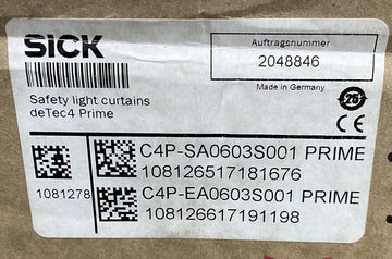 Sick C4P-PA0603S001 Light Curtain Set 600mm Height 30 Meter Range - 0