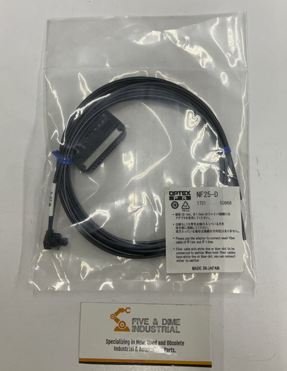 Optex NF25-D Fiber Optic Cable & Cutter 90 Degree M6 2 Meters