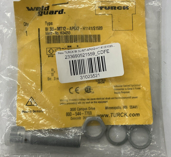 Turck BI 3U-MT-AP6X2-H1141/S1589 Proximity Sensor Switch